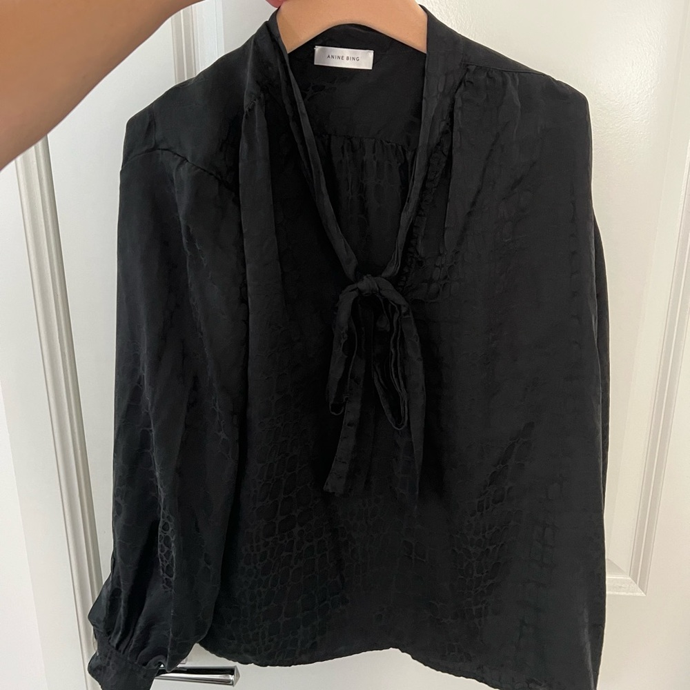 Anine Bing croc being blouse